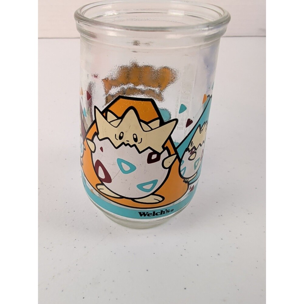 Vintage 1999 Welch's Pokemon Togepi Jelly Jar - jar #9 of 9 Excellent Condition